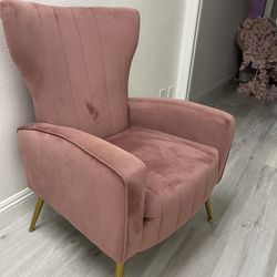 Pink Velvet Chair