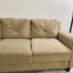 🛋️ Light Brown 3-Seater Sofa for Sale – Gently Used