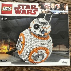BB-8 LEGO Set 75187.   BB8 Star Wars Star Wars.    Complete With Instructions. 
