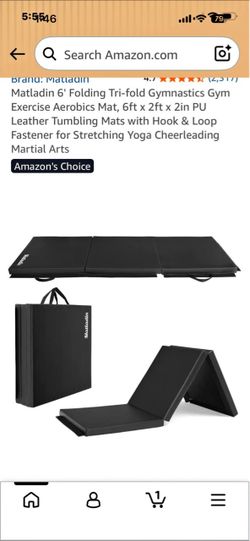 Matladin 6ft Tri-Fold Gymnastics Mat