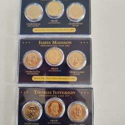 Presidential 1$ Coins Sets