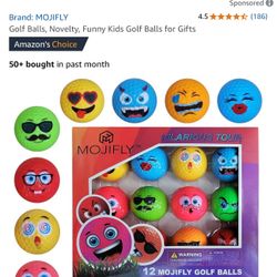 Golf Balls, Novelty, Funny Kids Golf Balls For Gifts