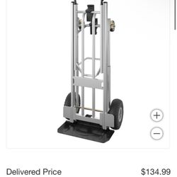 Cosco 4-in-1 Convertible Hand Truck, Silver