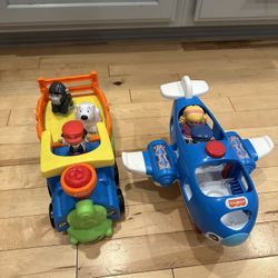Little People Train And Airplane