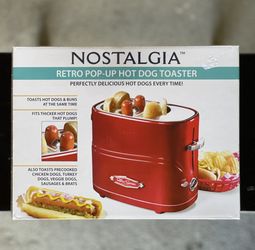 Nostalgia 2 Slot Hot Dog and Bun Toaster