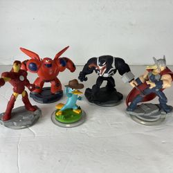 disney infinity figures lot Iron Man Marvel Venom Thor