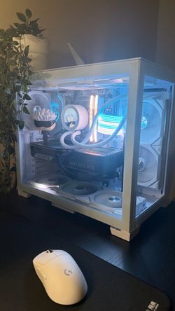 High End White Gaming PC with 5080, 9800x3d, 5 TB SSD