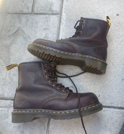  Dr. Martens industrial Steel Toe Brown Boots 