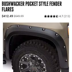 15-20 GMC Canyon Bushwacker Fender Flairs 