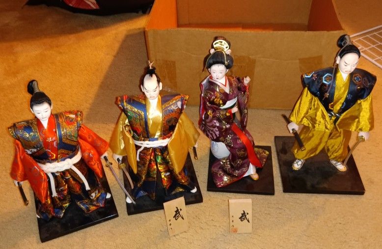 Awesome Antique Japanese/Chinese Dolls Collectibles