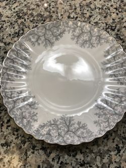 Spode China Grey Fleur De Lys