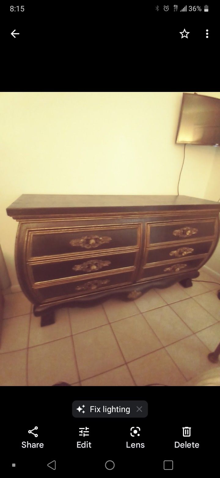 Vintage 6 Draw Dresser