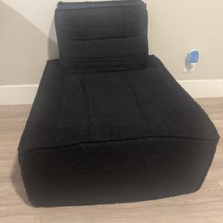 Small Black Cloud Chair