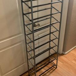 Multi Shelf Metal Shoe Rack