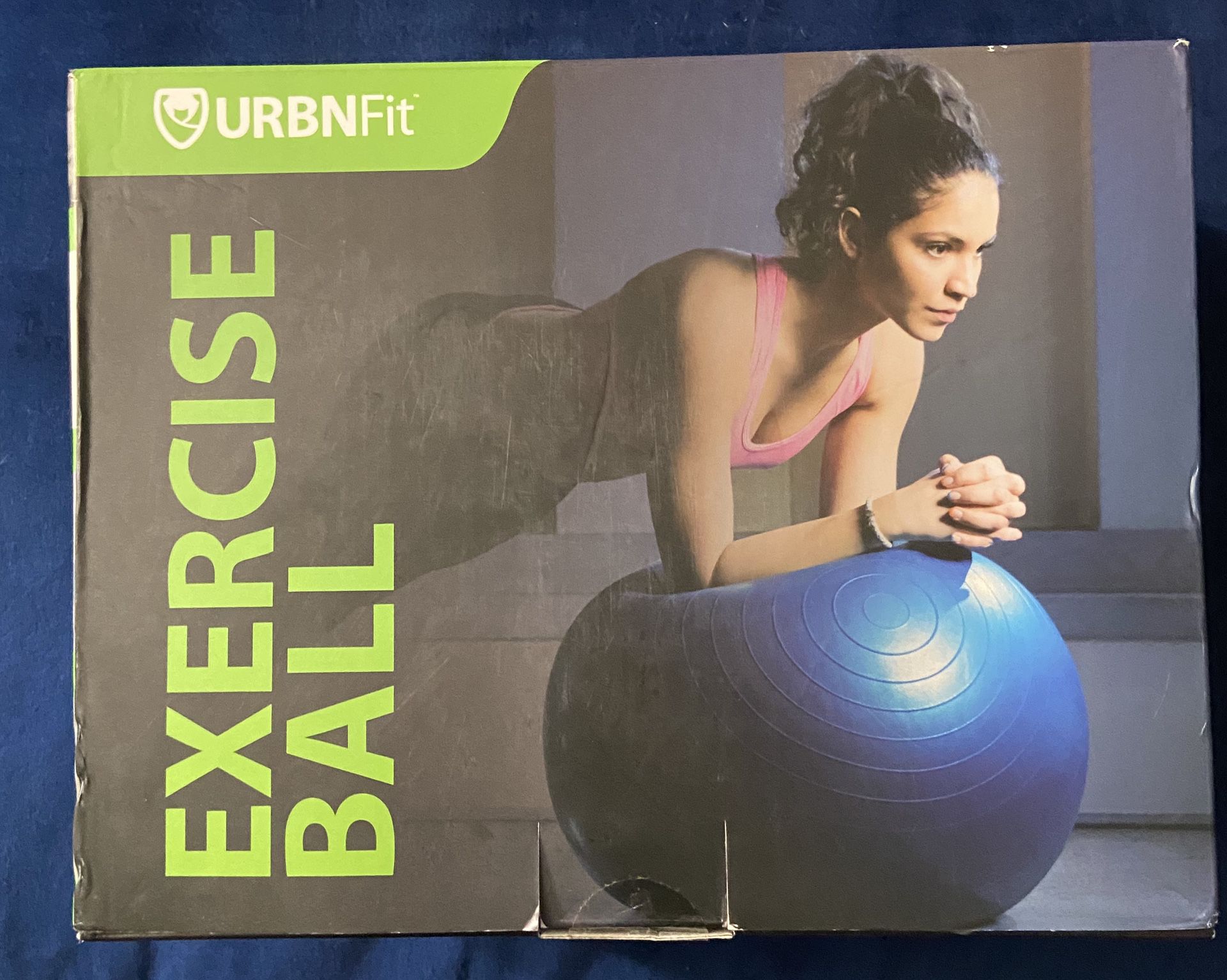 URBNFit Exercise Ball for Fitness - Workout Guide & Quick Pump Included