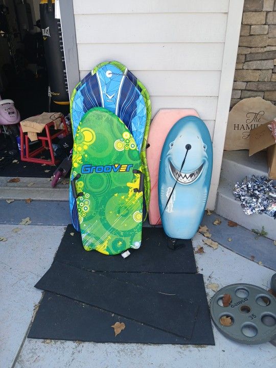 Boogie Boards And sleds