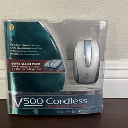 Logitech V500 Cordless USB Optical Notebook Mouse