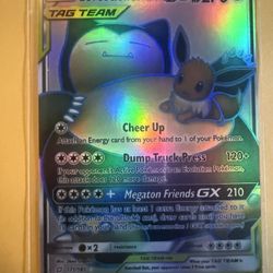 Eevee And Snorlax GX Tag Team Card 171/181