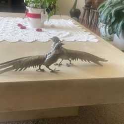2silver Pheasant Bird Ornamentsfigureestatuesdecorset