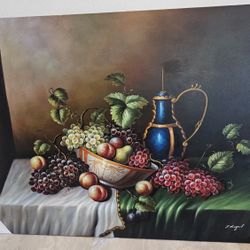 Geniune Oil Painting Signed 36x48 