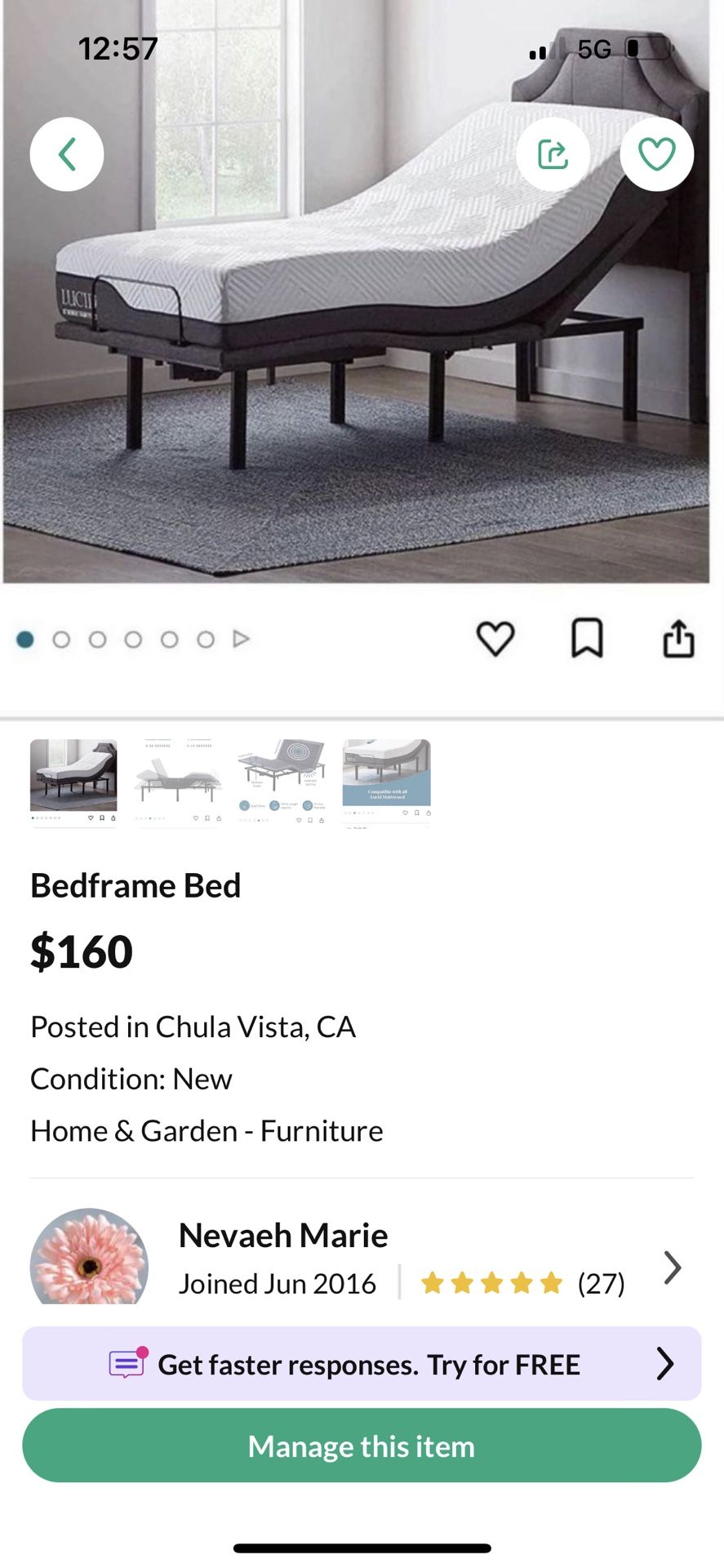 Massage Bed Frame