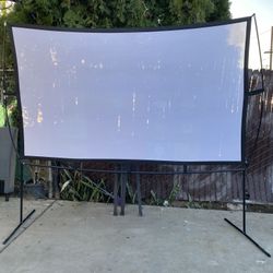 100” Projector Screen Brand New Great For Family Nights 