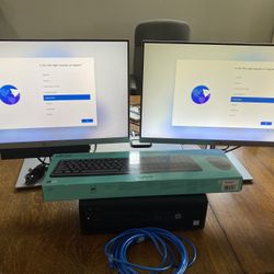 HP Pro desk 600 G2 W/ Dual Monitors 