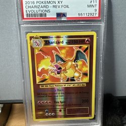 Charizard 11/108 Evolutions Reverse Holo XY 2016 PSA 9