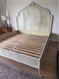 Anthropologie Matalena King Bed — White Iron Frame — $1,500