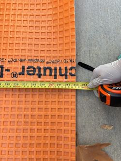 Schluter Ditra Underpayment