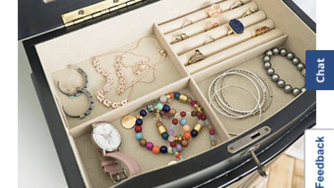 Tall Standing Black Jewelry Armoire $175