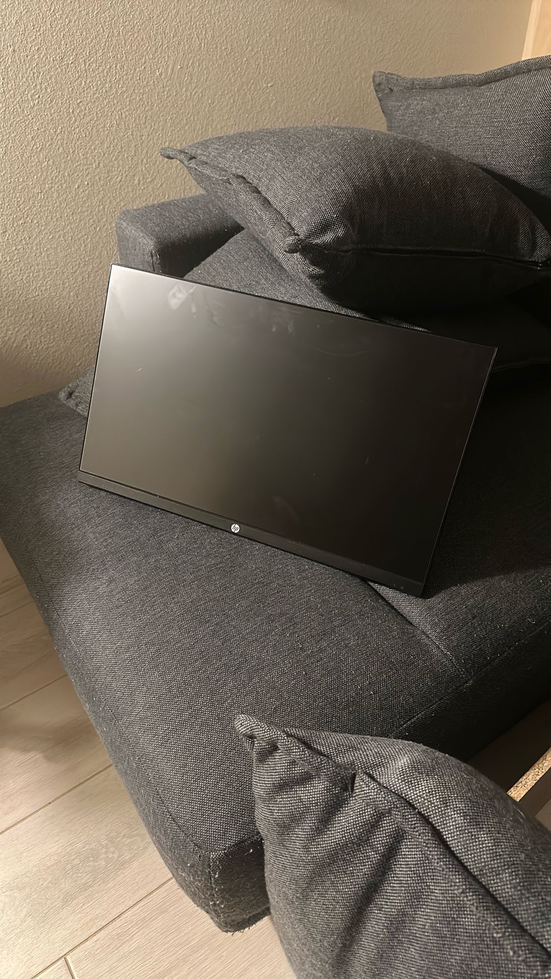 Two HP Monitors 24 inches  With Double Arms