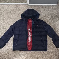 Tommy Hilfiger Navy Puffer Jacket 