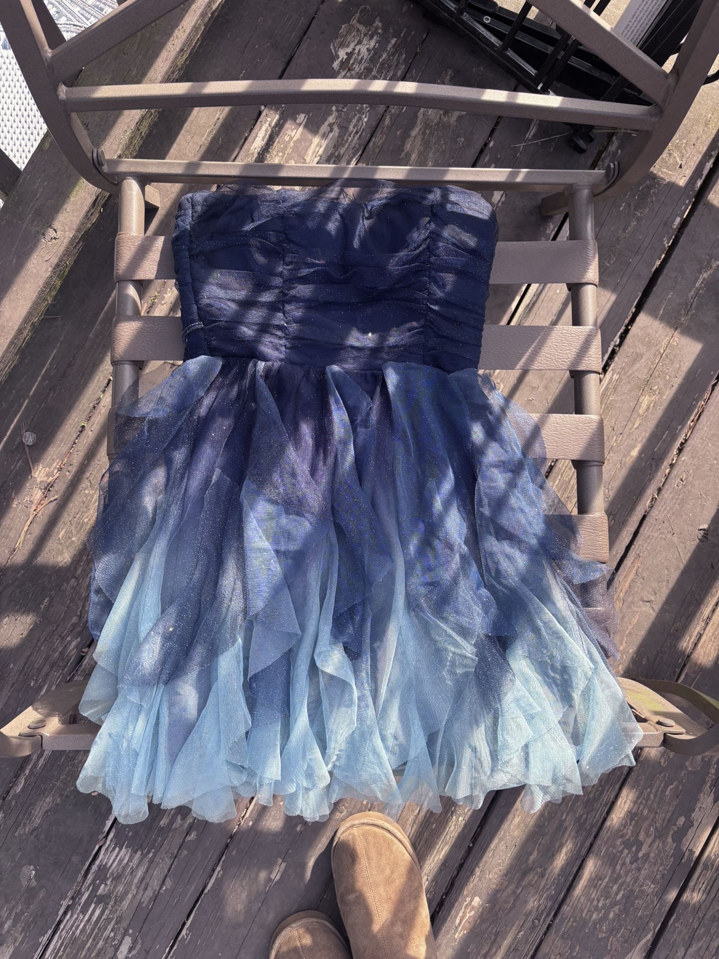 Blue Ombré Dress, Size 5