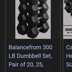 300lb Dumbbell Set
