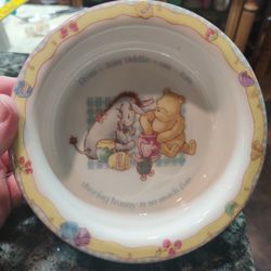 CERAMIC WINNIE THE POOH PORRINGER BOWL