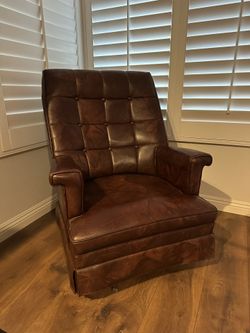 Faux Leather Swivel Chair