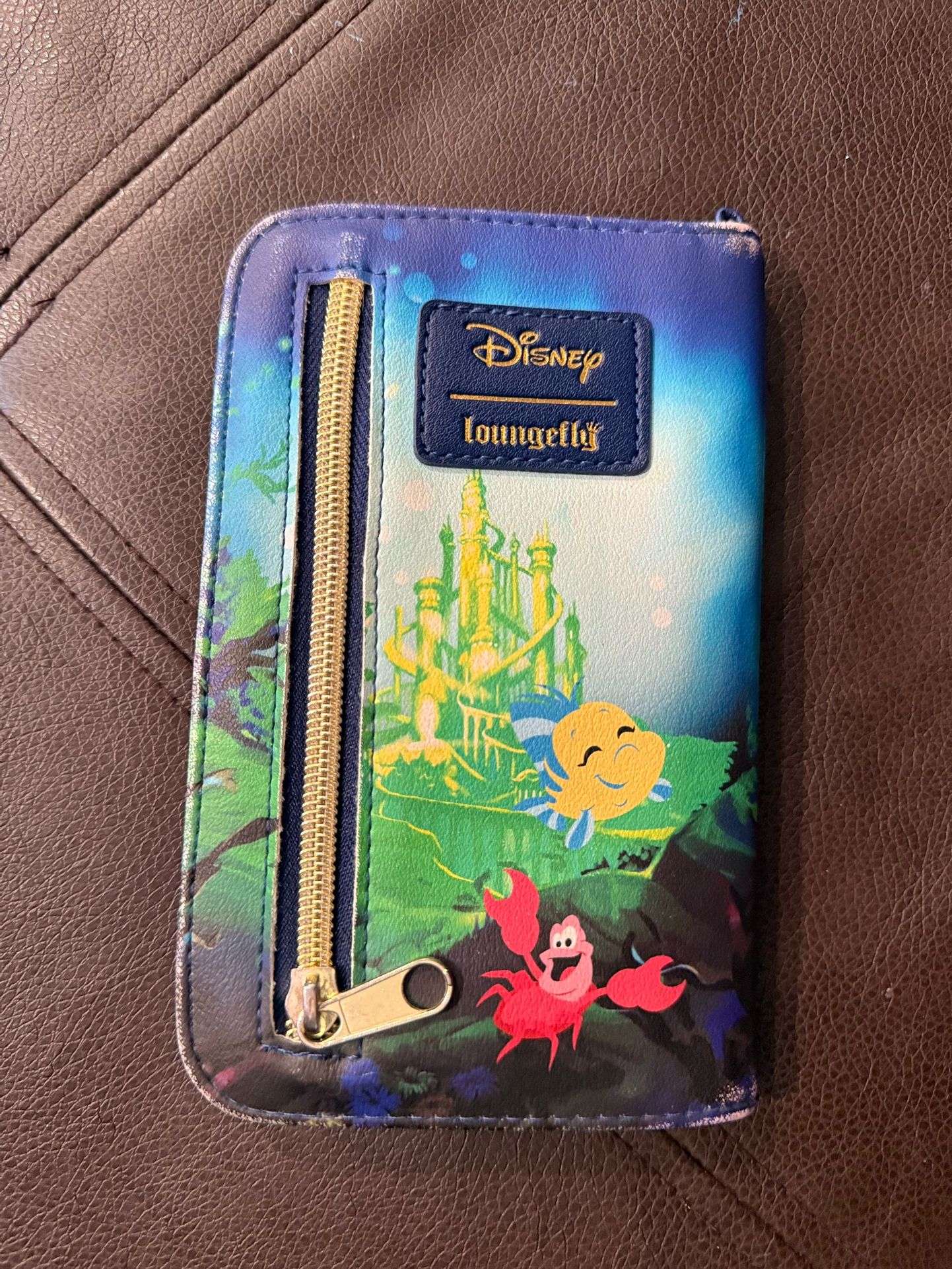 Loungefly Disney The Little Mermaid Ariel Silhouette Wristlet Wallet Phone Case