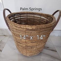 Basket Leather Handles Nice Quality