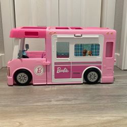 Barbie Camper, Boat, Car, Some accessories 