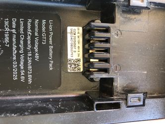 48V 18.2Ah eBike Li-Ion Battery Pack GT73