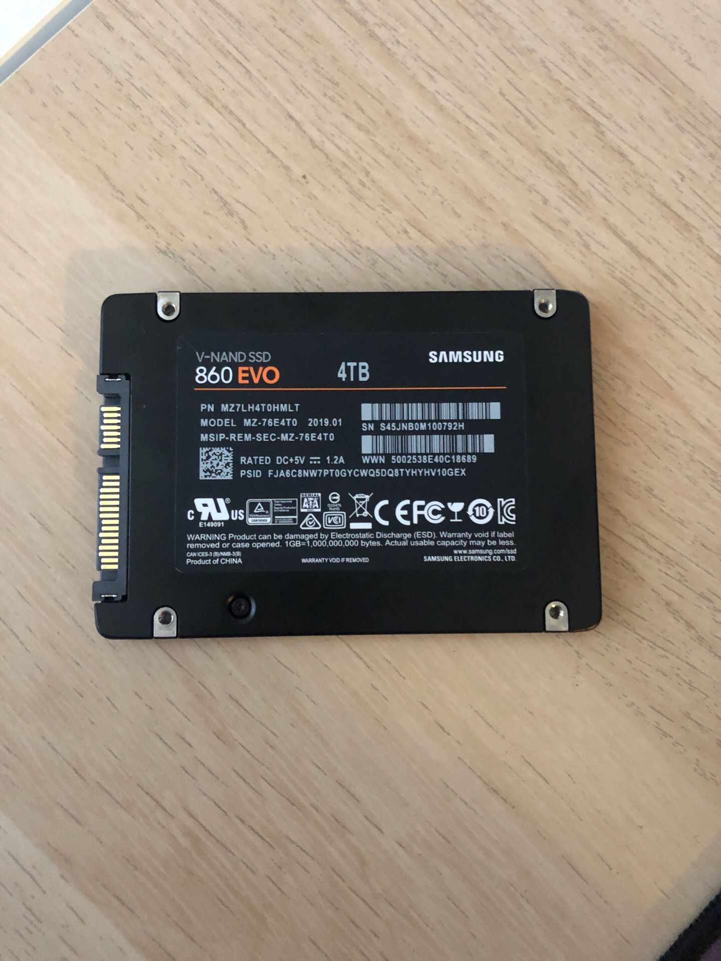 Samsung 860 Evo ssd