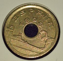 1993 Spain 25 Peseta Pais Vasco Coin