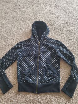 Self Esteem Y2K polka dot hoodie jacket - size small.