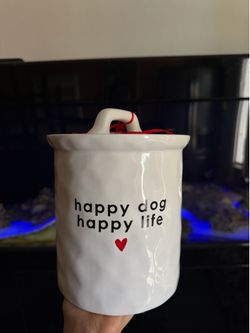 Dog treat jar