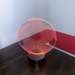 Night Light with Removable Multi Color Soccer Ball