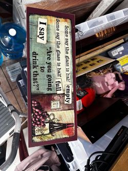 Funny Wine Quote Decorative Wall Sign