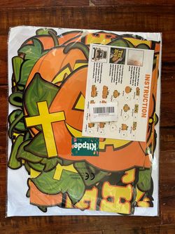 18 piece pumpkin trunk-or-treat car decoration set
