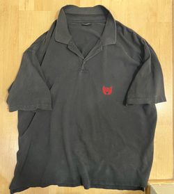 Balenciaga black/grey polo shirt vintage