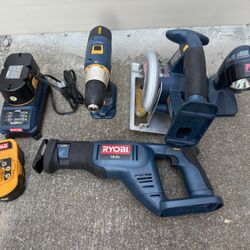 Ryobi One+ Cordless Battery Tool Kit